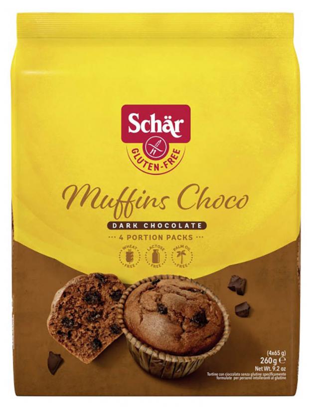 Маффины Schar Muffin Choco с кусочками шоколада, 65 г