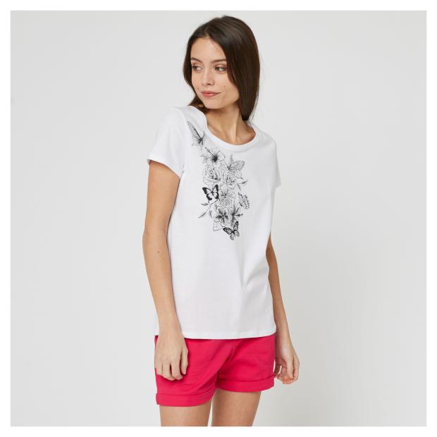 

Футболка женская InExtenso с коротким рукавом белая