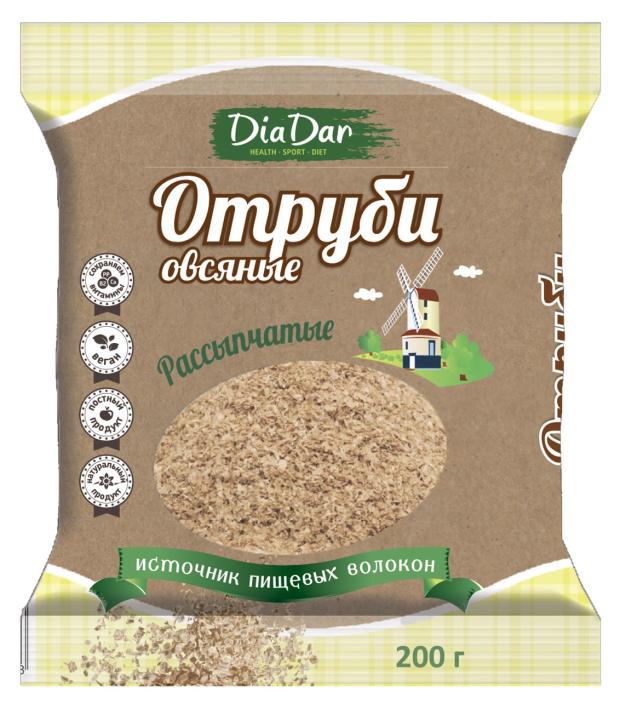 Отруби овсяные DiaDar рассыпчатые 200 г 29₽