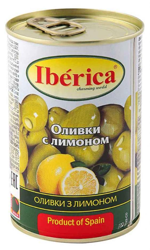 

Оливки зеленые Iberica с лимоном, 300 г