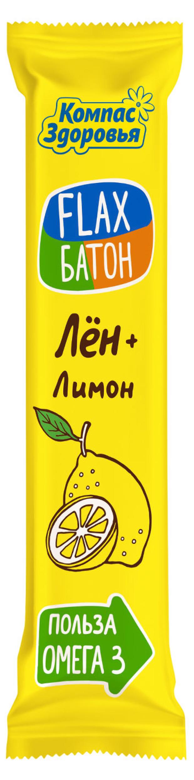 

Батончик Flax лён лимон,30 г
