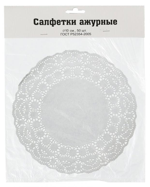 

Салфетки бумажные 1-слойные Vitto ажурные 10 см, 50 шт