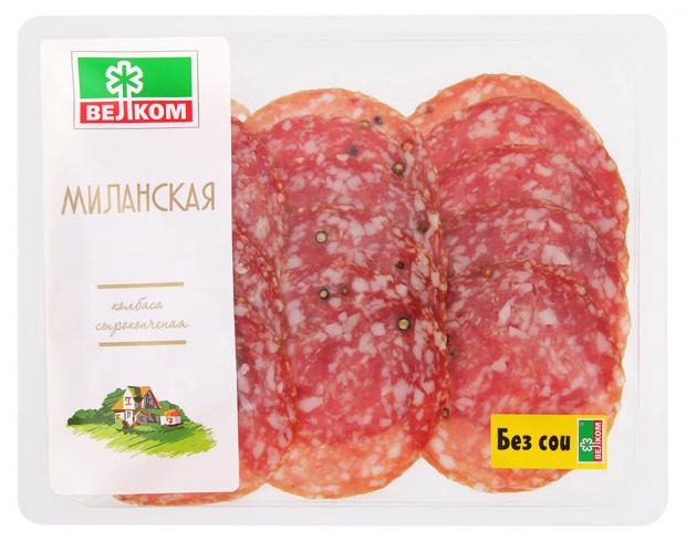 

Колбаса сырокопченая «Велком» Миланская сухая нарезка, 150 г