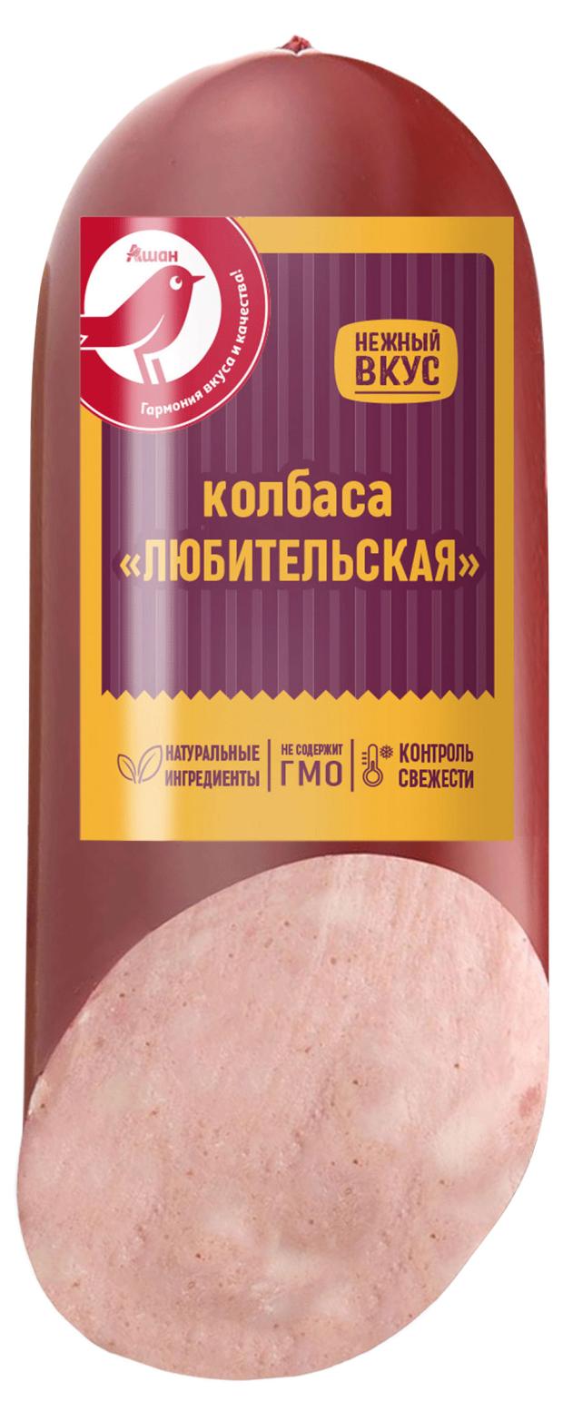 Колбаса вареная АШАН Красная птица Любительская, 500 г