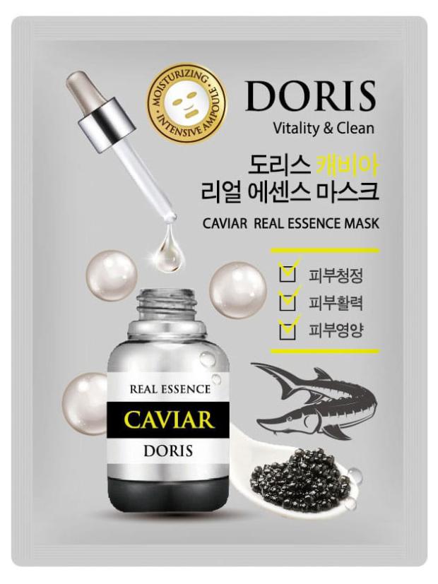 

Маска для лица Jigott Doris Real Essence Ампульная экстрактом черной икры, 25 мл