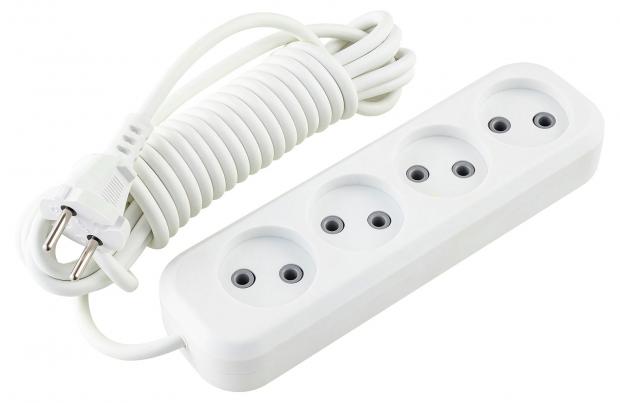

Удлинитель duwi 1300 Вт 4 гнезда, 5 м