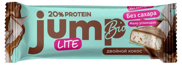 

Батончик глазированный 20% протеина JUMP.BIO Двойной кокос без сахара, 40 г