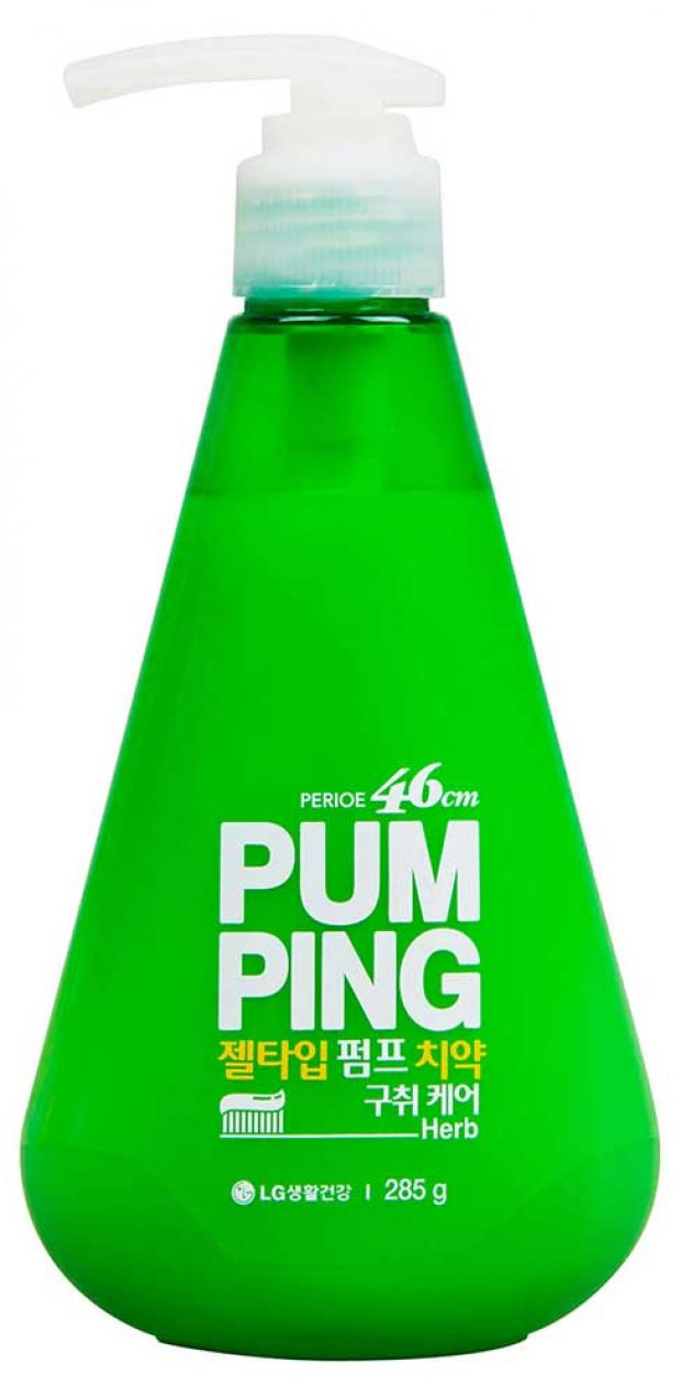 Зубная паста-гель LG Perioe Pumping Breath Care освежающая, 285 г