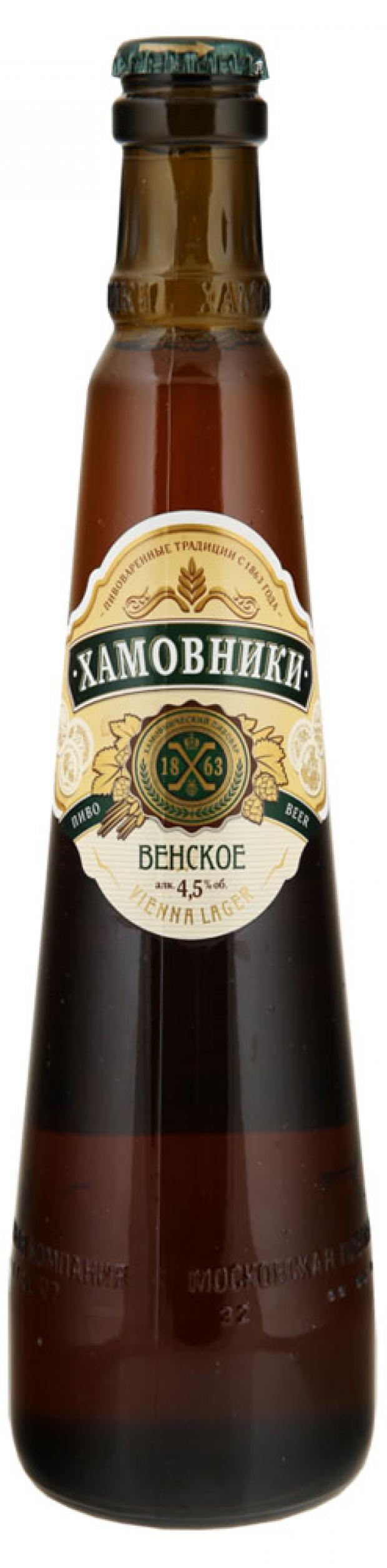 

Пиво Хамовники Венское светлое фильтрованное 4,5%, 470 мл
