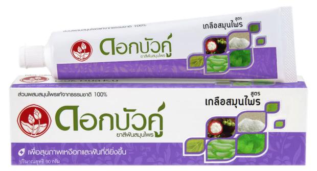 

Зубная паста Twin Lotus с травами и солью, 30 г