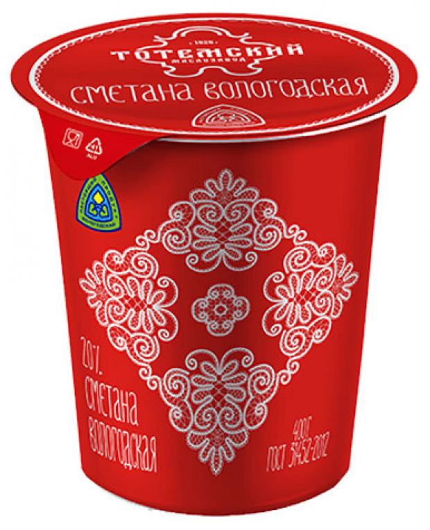 Сметана Тотемский маслозавод Вологодская 20%, 400 г