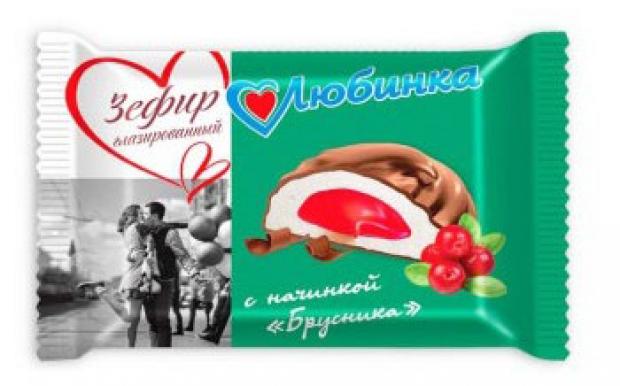 Зефир Любинка с начинкой Брусника, вес