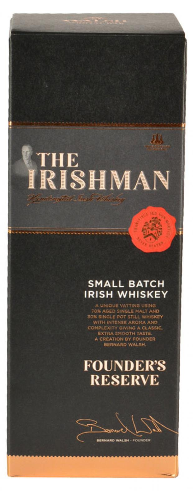 Виски The Irishman Founder's Reserve в подарочной упаковке Ирландия, 0,7 л виски royal green классический в подарочной упаковке индия 0 75 л