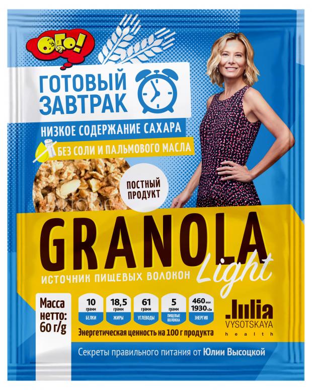 Готовый завтрак ОГО! Granola запеченная зерновая смесь, 60 г