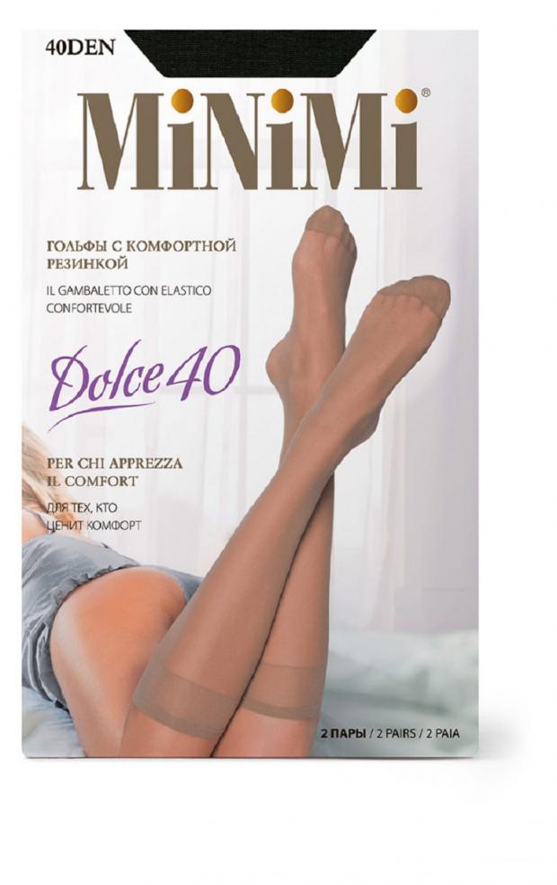 цена Гольфы Minimi DOLCE 40 nero 2 пары, р.универсальный