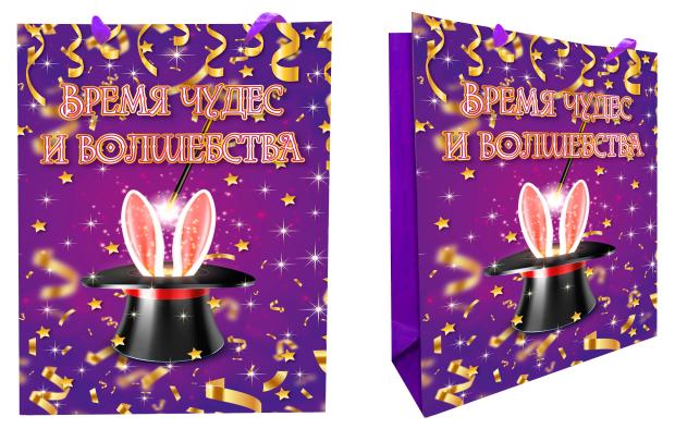 

Пакет подарочный Символ Года, 12x18 см