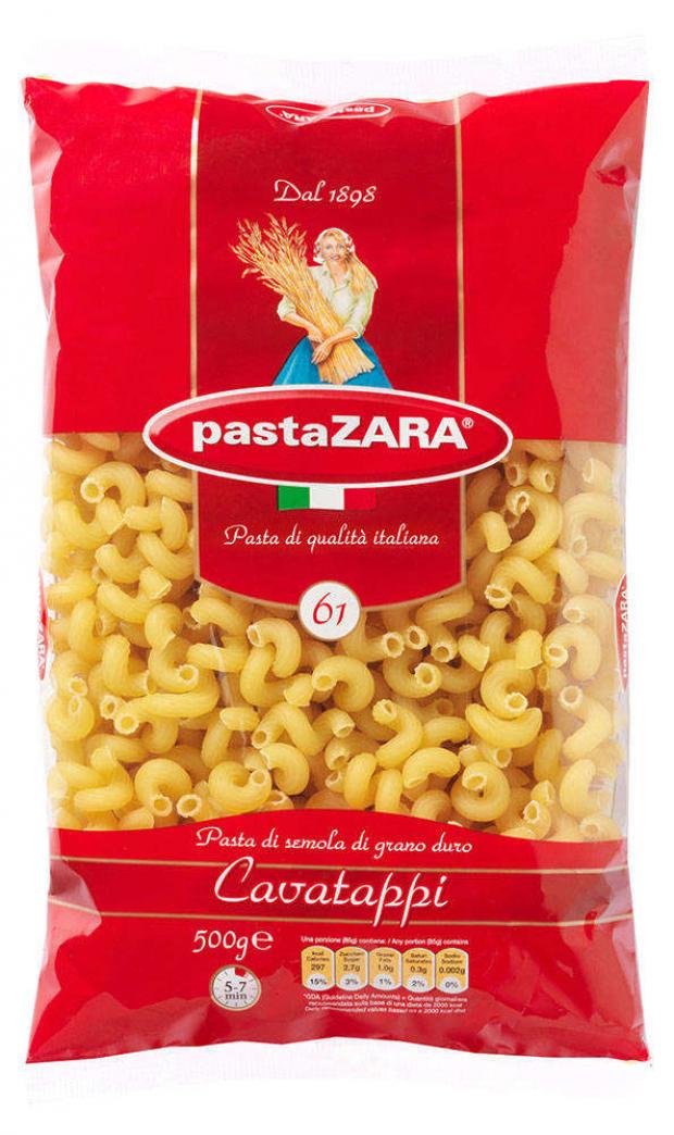 

Макаронные изделия Pasta Zara №61 Cavatappi рожок витой, 500 г