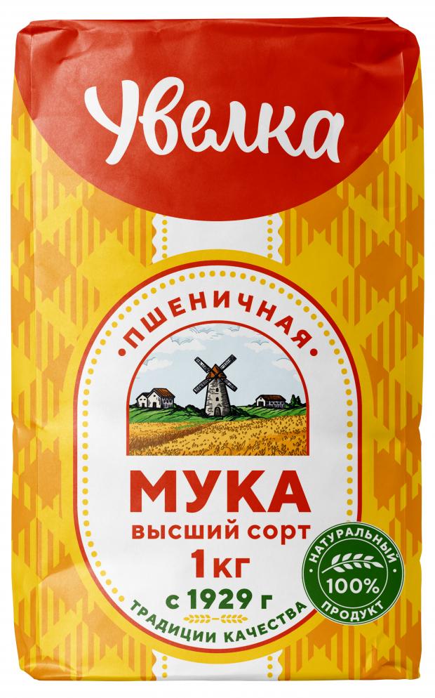 Мука пшеничная Увелка высший сорт, 1 кг