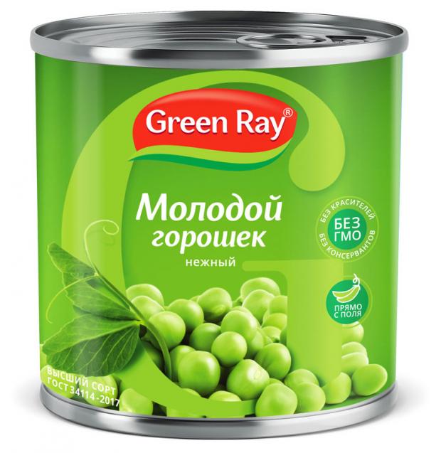 

Горошек зеленый Green Ray, 400 г