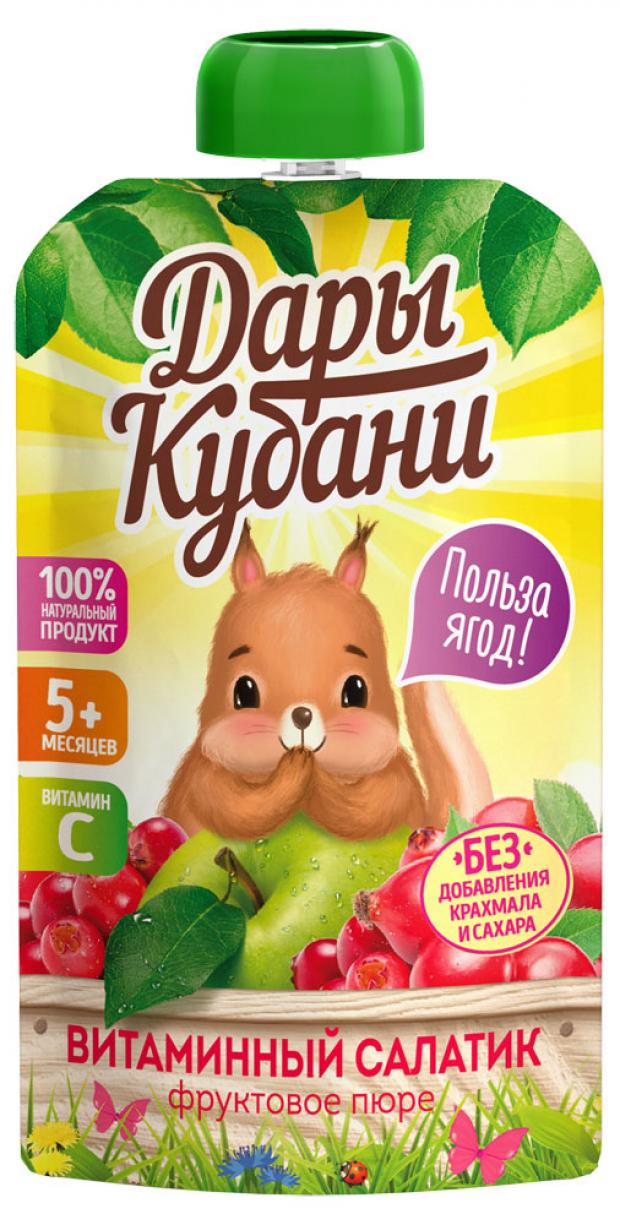

Пюре «Дары Кубани» фруктовое Витаминный салатик, 90 мл