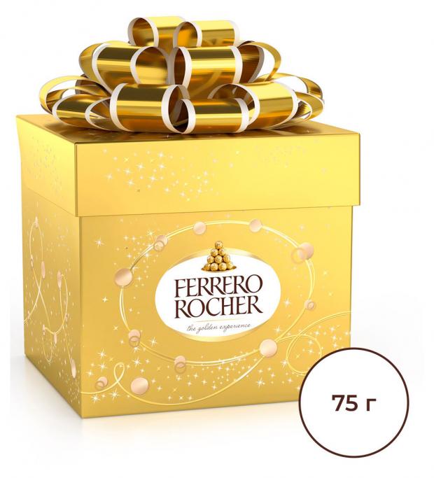 

Набор конфет FERRERO Rocher из молочного шоколада кубик, 75 г