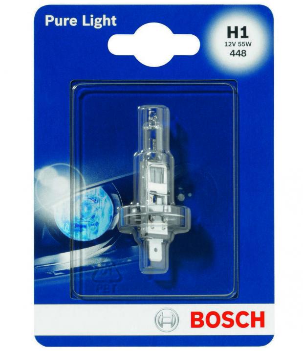 Лампа галогенная Bosch Pure Light H1 12V 55W