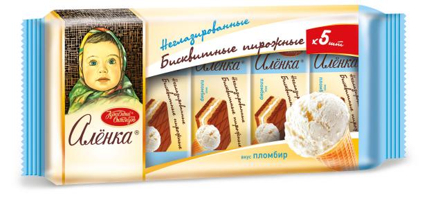 

Пирожное Аленка бисквитное со вкусом пломбира, 175 г