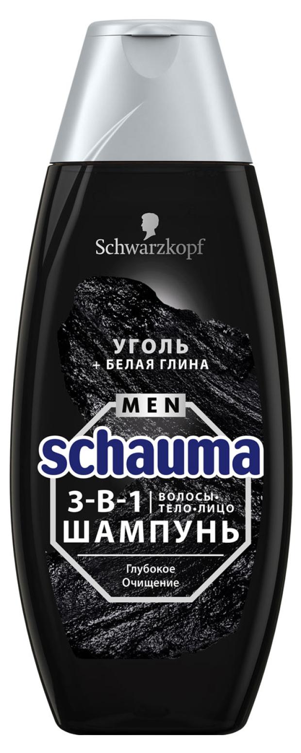

Шампунь для волос Schauma Men Глубокое очищение 3в1, 400 мл