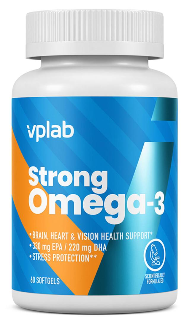 

Омега 3 VPLAB Strong Omega-3, 60 капсул