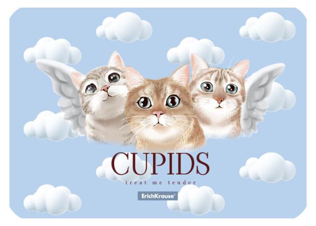 

Подкладка настольная пластиковая ErichKrause Cupids А4