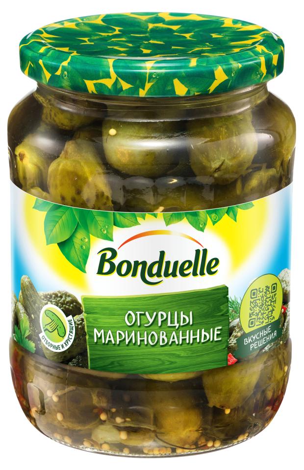 Огурцы BONDUELLE маринованные, 680 г цена и фото