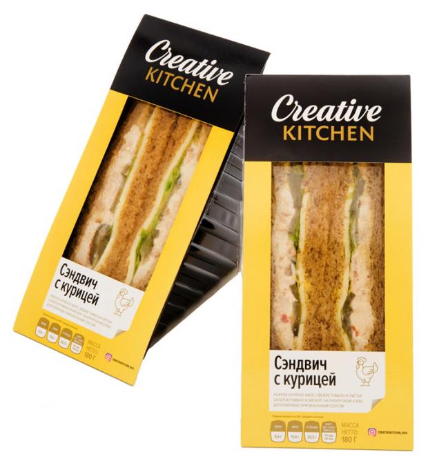 

Сэндвич Creative Kitchen с курицей, 180 г