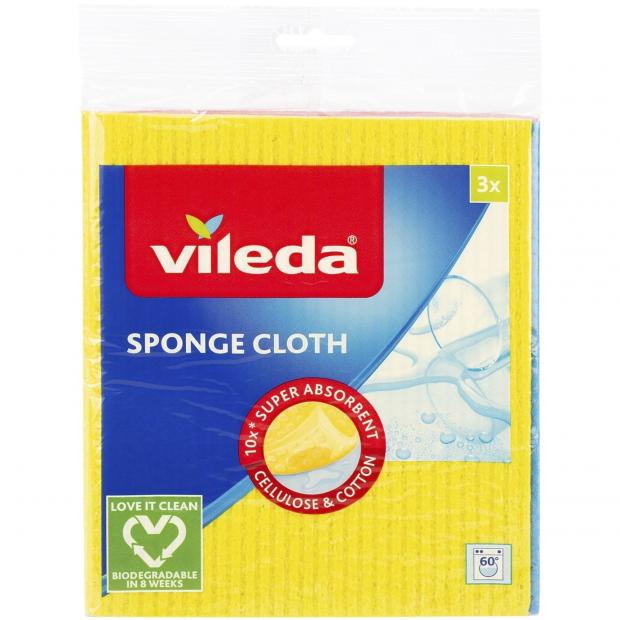 

Салфетка губчатая Vileda 20х18 см, 3 шт