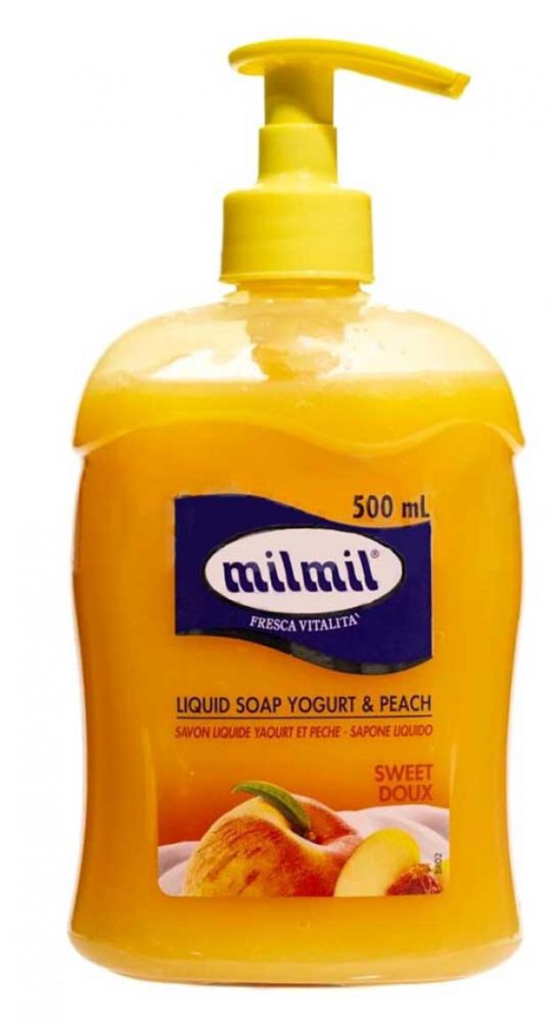 Мыло жидкое Mil Mil Yogurt & Peach с дозатором, 500 мл
