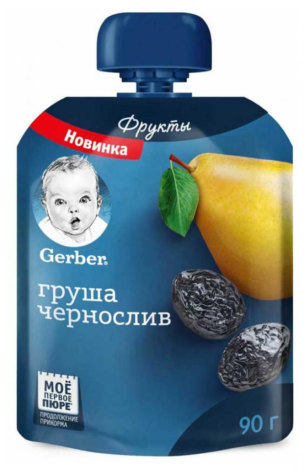 

Пюре Gerber груша чернослив c 5 мес., 90 г