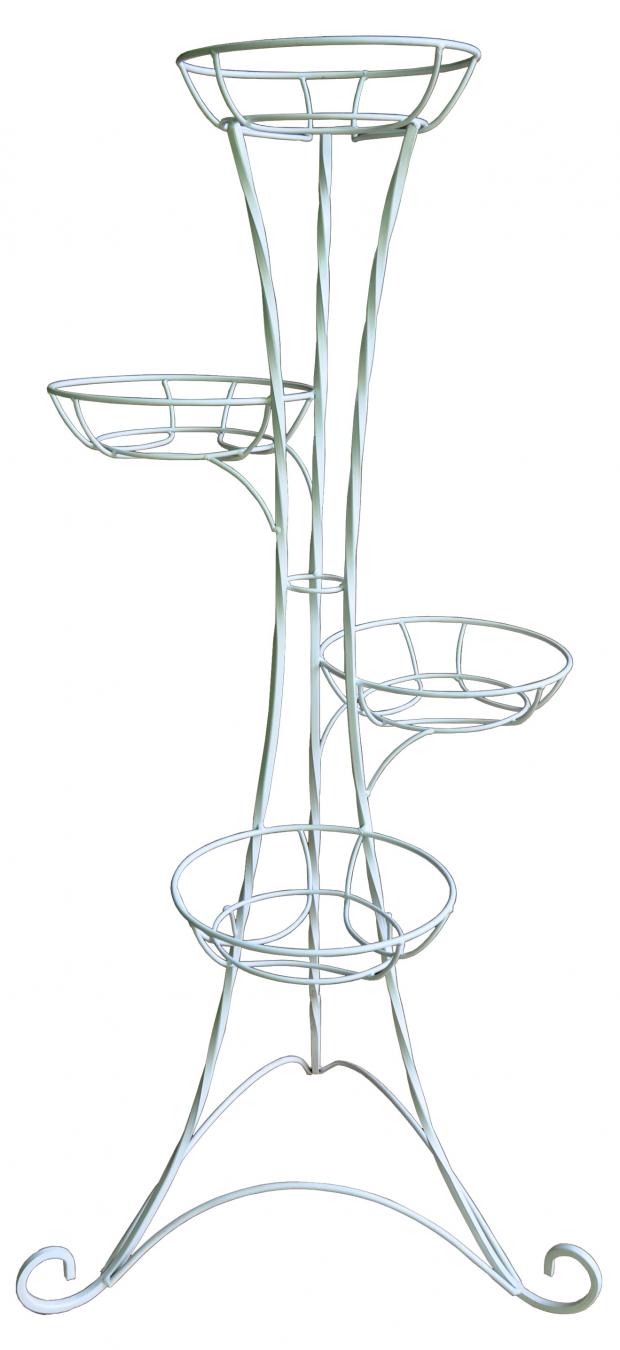 

Подставка для кашпо Классик-3 белая