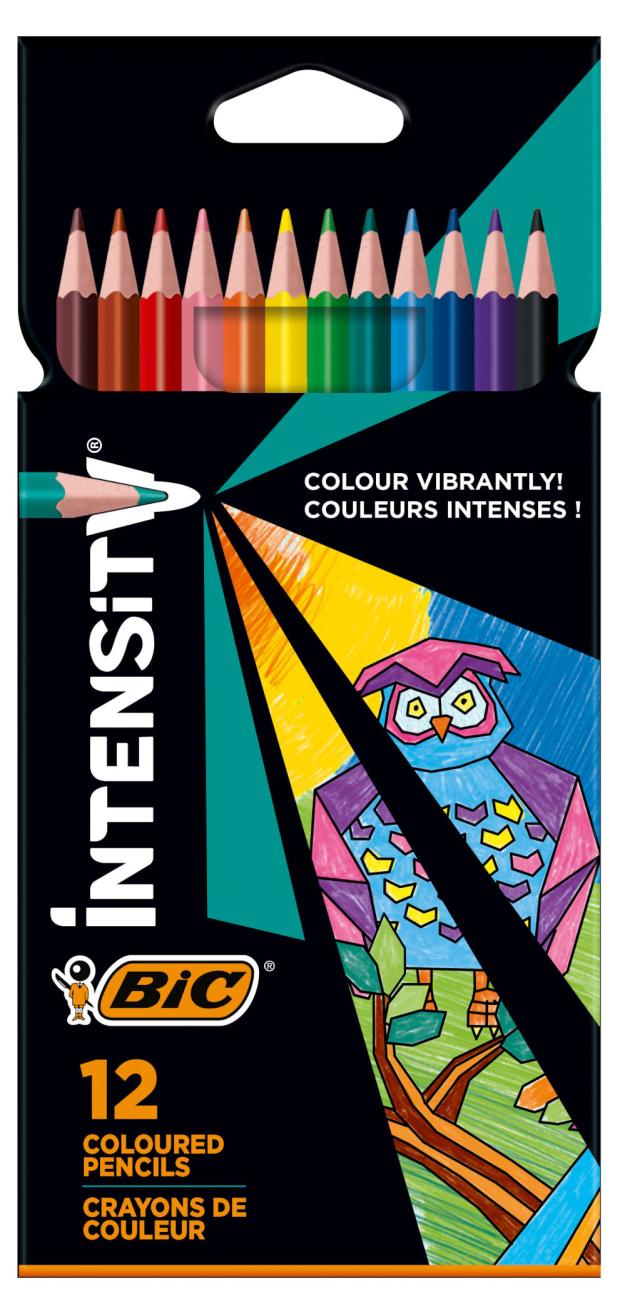 Цветные карандаши BIC Intensity Up, 12 цветов