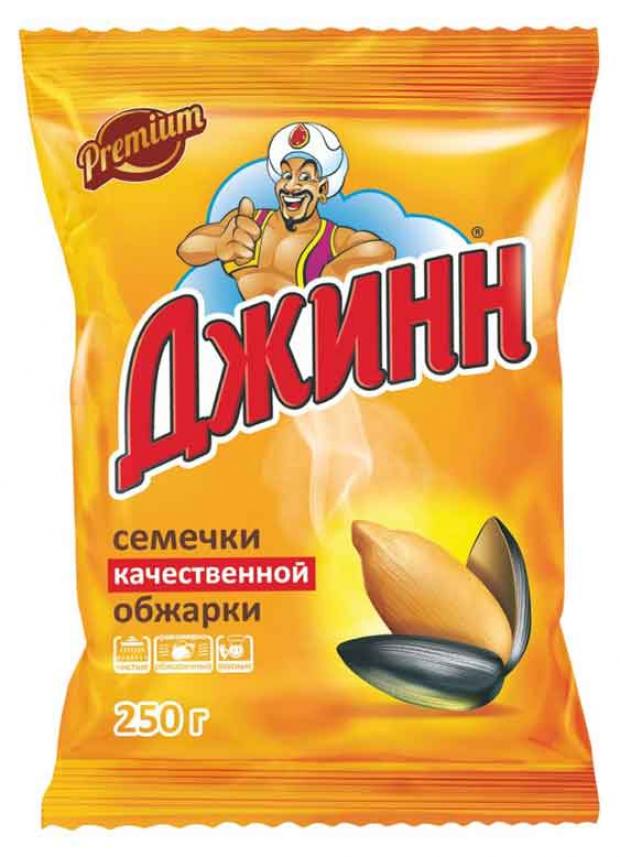 Семечки подсолнечника Джинн жареные, 250 г