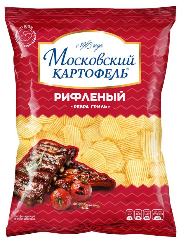

Чипсы картофельные Московский Картофель Ребра гриль, 120 г