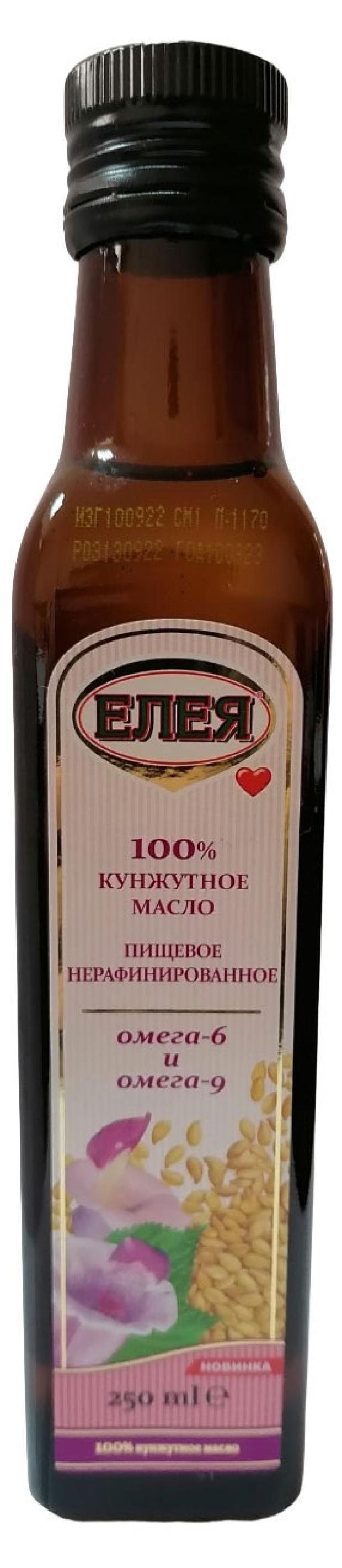 Масло кунжутное Елея нерафинированное, 250 мл