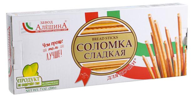 Соломка Завод Алешина Для дочки ванильная, 200 г