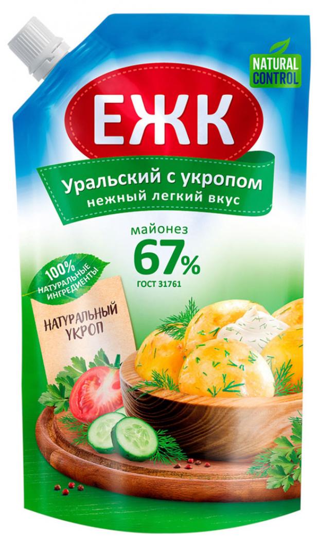 Майонез ЕЖК Уральский с укропом 67%, 350 мл