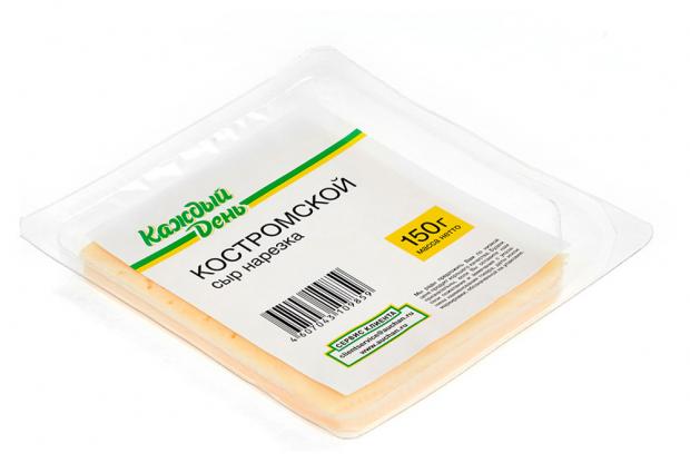 

Сыр полутвердый «Каждый день» Костромской 45% нарезка, 150 г