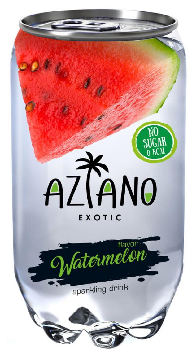 Напиток газированный Aziano Арбуз, 350 мл напиток okf газированный sparkling арбуз 350 г