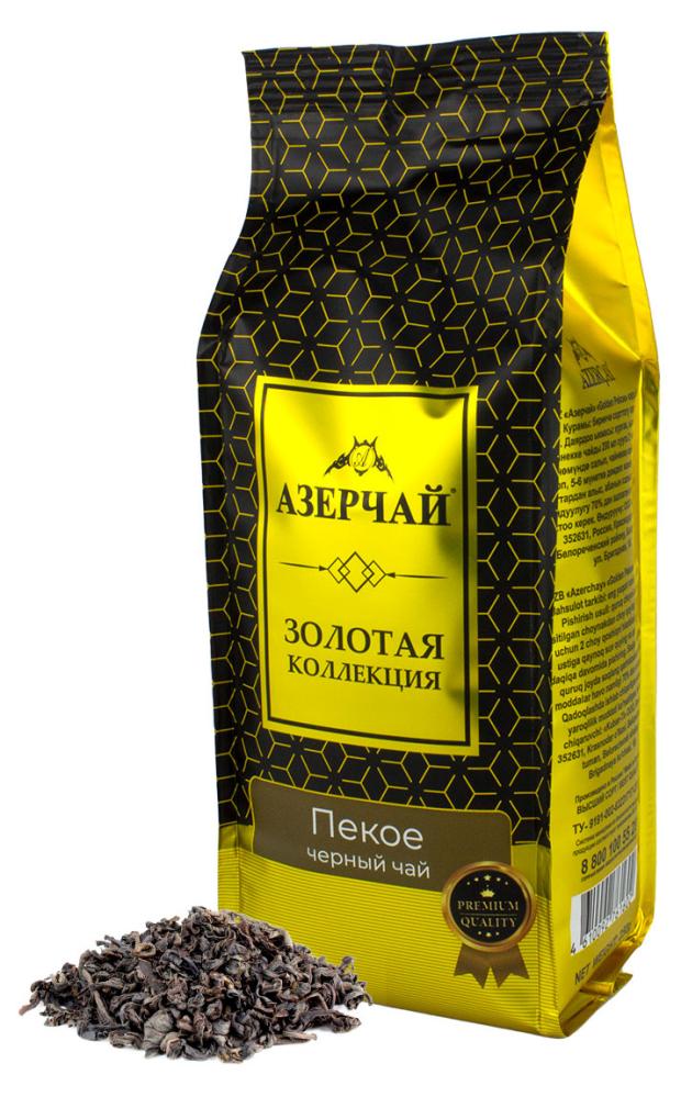 

Чай черный АЗЕРЧАЙ пекое Gold collection, 250 г