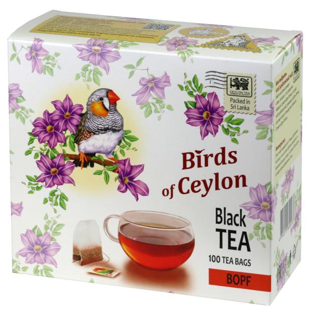 Чай черный Birds of Ceylon в пакетиках, 100 шт х 2 г