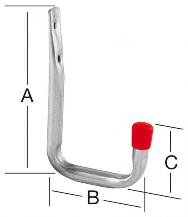 

Крюк настенный Vormann U-образный, 120х80х41 мм