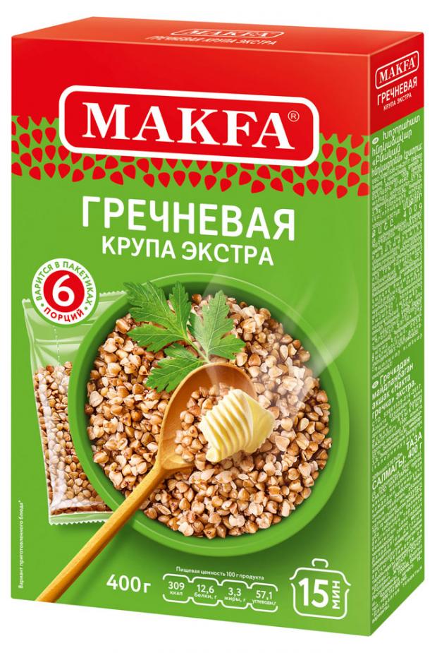 

Крупа гречневая MAKFA в пакетиках для варки 6 порций, 400 г