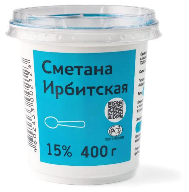 Сметана Ирбитский 15%, 400 г