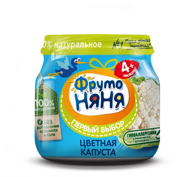 

Пюре «ФрутоНяня» из цветной капусты с 4 мес., 80 г